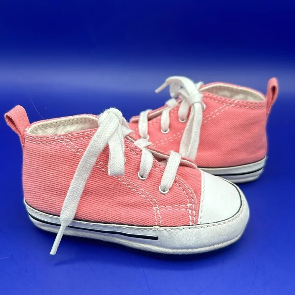 Converse All Star Chuck Taylor Infant Pink High Top Sneakers Size 4